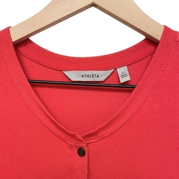 Red Athleta Ribbed Henley Maxi Dress - Picture 7 of 13